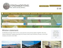 Tablet Screenshot of findthedivine.com